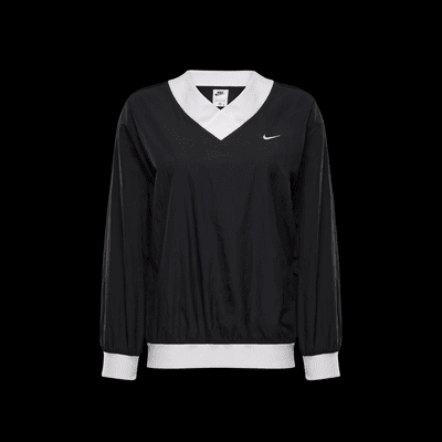 Nike Sportswear Essential Women's Loose UV Woven Long-Sleeve V-Neck Top