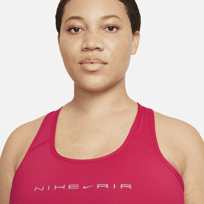 Nike Air Swoosh Women's Medium-Support Non-Padded Graphic Sports Bra (Plus Size)