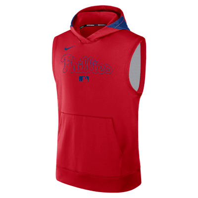 Philadelphia Phillies Authentic Collection Men’s Nike Dri-FIT MLB Sleeveless Pullover Hoodie
