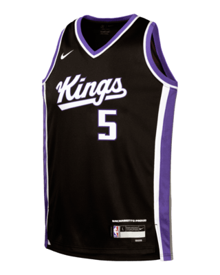 Подростковые джерси De'Aaron Fox Sacramento Kings 2024/25 Icon Edition Big Kids' Nike NBA Swingman Jersey