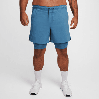 Shorts versátiles Dri-FIT de 18 cm 2 en 1 para hombre Nike Unlimited