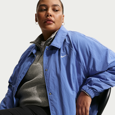 Chamarra de coach oversized para mujer Nike Sportswear (talla grande)