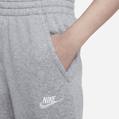 Nike Sportswear Club Fleece Older Kids' (Girls') High-Waisted Fitted ...