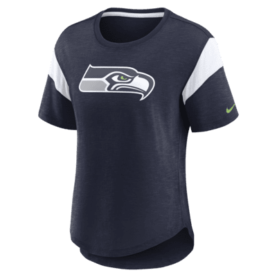 Women's Nike Heather College Navy Seattle Seahawks Primary Logo Fashion Top Size: Small