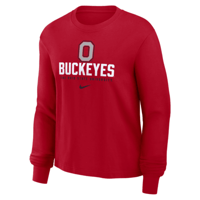 Ohio State Buckeyes Primetime University Boxy Women's Nike College Long-Sleeve T-Shirt