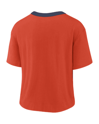 47 Houston Astros Women's Fanfare Sporty Crop Graphic T-shirt