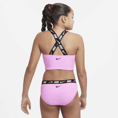 Nike Conjunt de banyador amb top d'esquena creuada - Nena