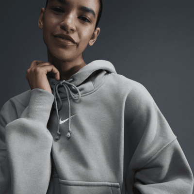 Ekstra overdimensioneret Nike Sportswear Phoenix Fleece-pullover-hættetrøje til kvinder