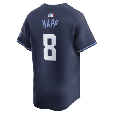 Jersey Nike Dri-FIT ADV de la MLB Limited para hombre Ian Happ Chicago Cubs City Connect