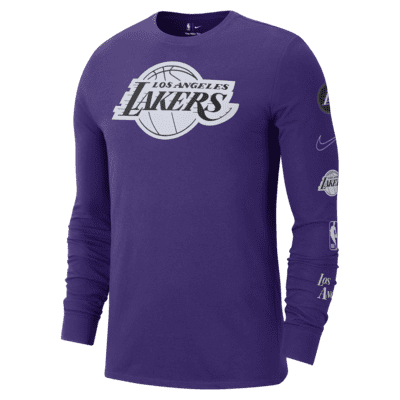 Los Angeles Lakers City Edition Men's Nike NBA Long-Sleeve T-Shirt