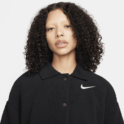 Nike Sportswear Women's Collared High-Pile Jacket. Nike JP
