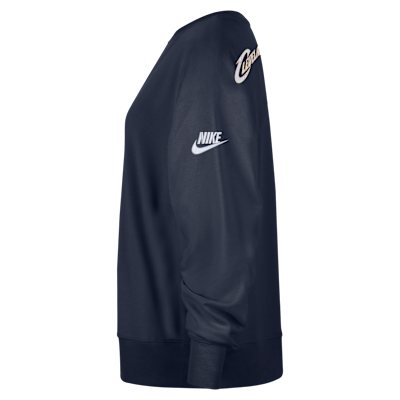 Sudadera de cuello redondo premium de tejido Fleece Nike de la NBA Phoenix para mujer Cleveland Cavaliers Hardwood Classics