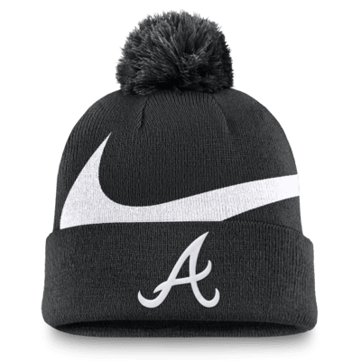 Atlanta Braves Peak Men's Nike MLB Cuffed Pom Beanie