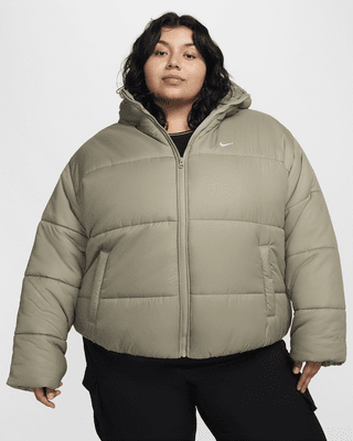 Женская куртка Nike Sportswear Classic Puffer Therma-FIT Loose Hooded (Plus Size)