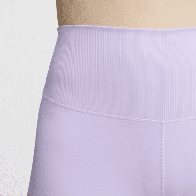 Shorts de ciclismo de tiro alto de 18 cm para mujer Nike One Rib