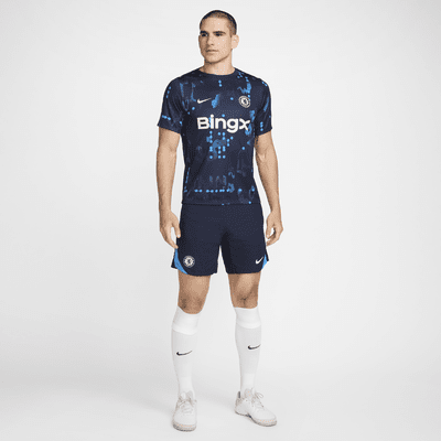 Męska przedmeczowa koszulka piłkarska z krótkim rękawem Nike Dri-FIT Chelsea F.C. Academy Pro