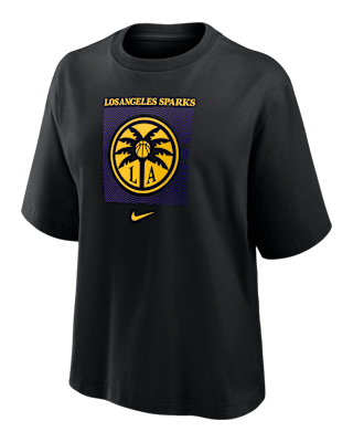 Женская футболка Los Angeles Sparks Nike WNBA Boxy