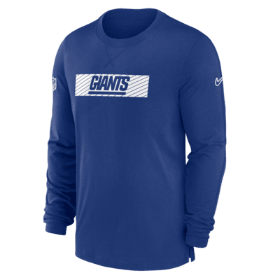 New York Giants Sideline Player Team Issue Men’s Nike Dri-FIT Long-Sleeve Top