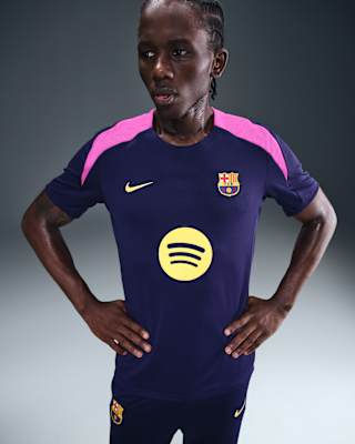 Мужские шорты FC Barcelona Strike Nike Dri-FIT Soccer Short-Sleeve Top