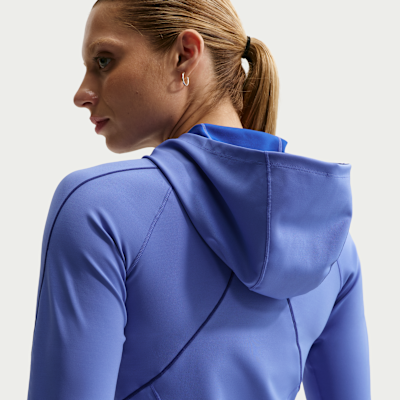 Långärmad slimmad huvtröja Nike Universa Dri-FIT för kvinnor