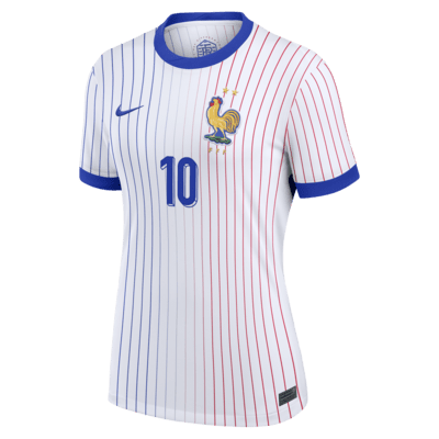 Kylian Mbappé France National Team 2024 Stadium Away Women's Nike Dri-FIT Soccer Jersey