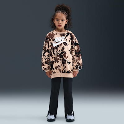 Nike Younger Kids' Floral Camo Crew and Leggings Set