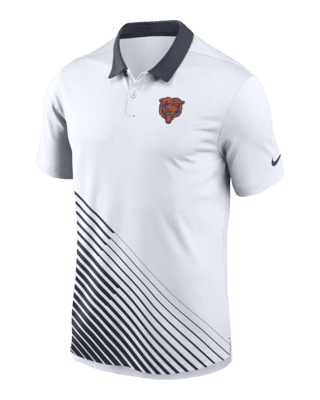 Chicago Bears Nike NFL On Field Apparel Dri-Fit Polo Men's White/Gray Used  S