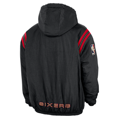 Philadelphia 76ers Hardwood Clasics Men's Nike Therma-FIT NBA 1/2-Zip Hoodie