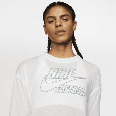Nike Breathe Women's Long-Sleeve Softball Top