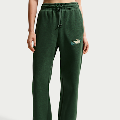 나이키 스포츠웨어 피닉스 플리스 여성 하이웨이스트 와이드 레그 로고 팬츠