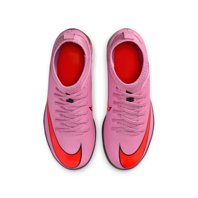Tacos de fútbol IC de corte high para niños de preescolar y grandes Nike Jr. Mercurial Superfly 10 Club
