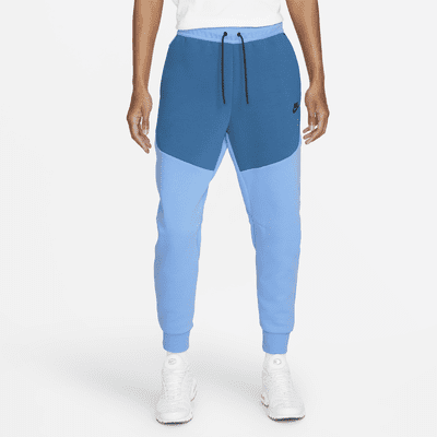 blue and white nike pants