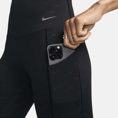 Nike Universa Leggings de 7/8 de talle alto y sujeción media con bolsillos y estampado - Mujer