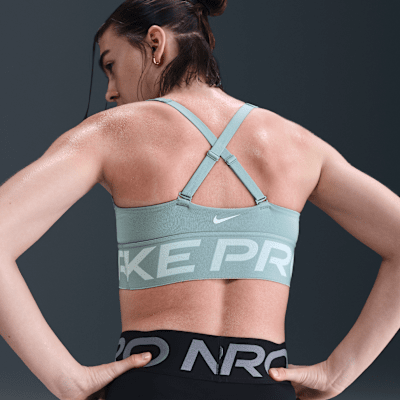 Bra deportivo de media sujeción con almohadillas para mujer Nike Pro Indy Plunge