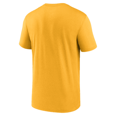 Men's Nike Gold Kansas City Chiefs Horizontal Lockup Legend Performance T- Shirt