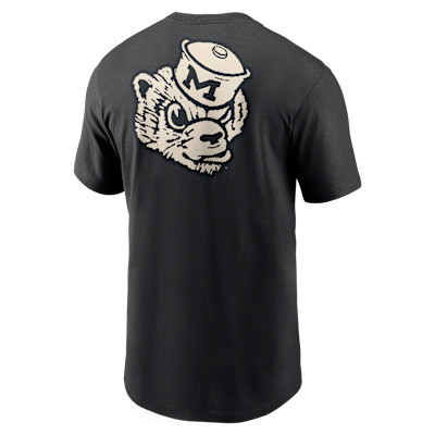 Playera universitaria Nike para hombre Michigan 2-Hit