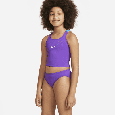 Junior Girls' [7-16] Watercolour T-Crossback Two-Piece Midkini, Nike