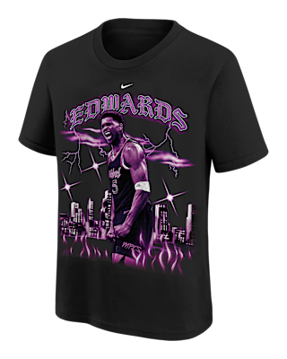 Детская футболка Anthony Edwards Minnesota Tmbrwolves City Edition Big Kids' Nike NBA
