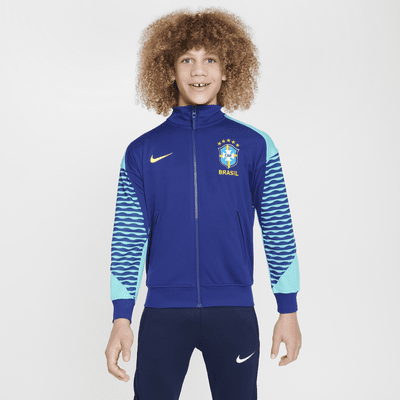 Chamarra Anthem de fútbol Nike Dri-FIT para niños talla grande Brazil Academy Pro