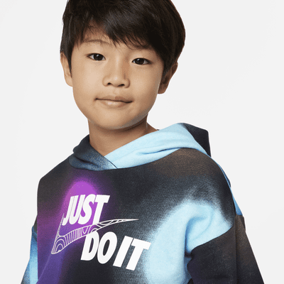 Nike Sportswear Illuminate Fleece Pullover Hoodie Little Kids' Hoodie ...