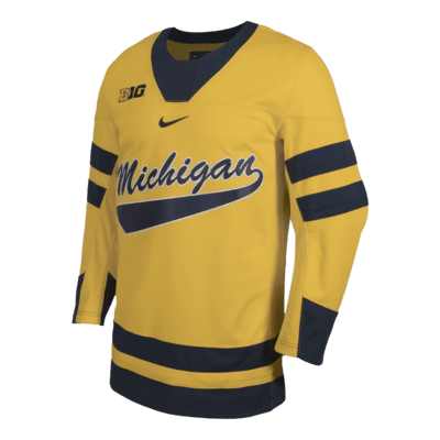 Jersey de hockey universitario Nike para hombre Michigan