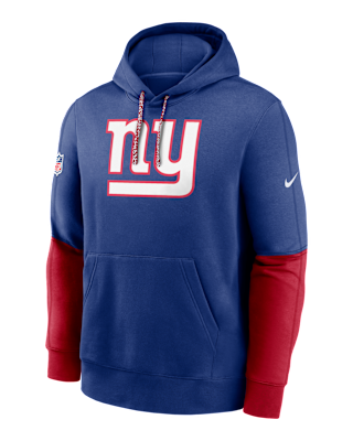 Мужское худи New York Giants Sideline Team Issue Club Nike NFL Pullover Hoodie