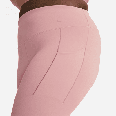 Nike Universa leggings i 7/8 lengde med middels støtte, høyt liv og lommer til dame (Plus Size)