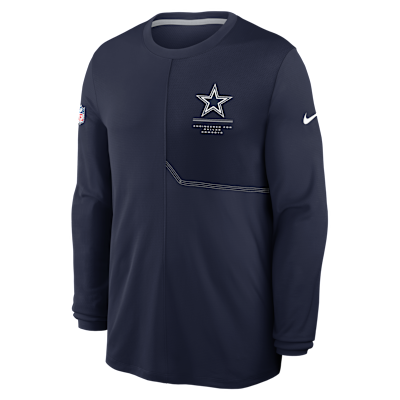 Dallas Cowboys Sideline Coach Men's Nike Dri-FIT NFL Long-Sleeve Top from Nike - $60
