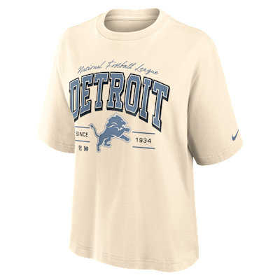 Detroit Lions Vintage Mod Boxy Women's Nike NFL T-Shirt from Nike - $55