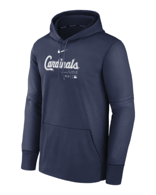 Мужское худи St. Louis Cardinals Authentic Collection Practice Nike Therma MLB Pullover Hoodie