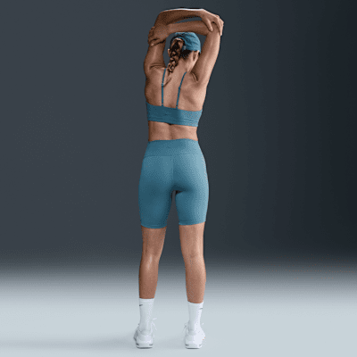 Shorts de ciclismo con bolsillos de tiro alto de 20 cm para mujer Nike One