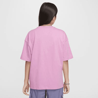 Playera oversized para niña talla grande Nike Sportswear