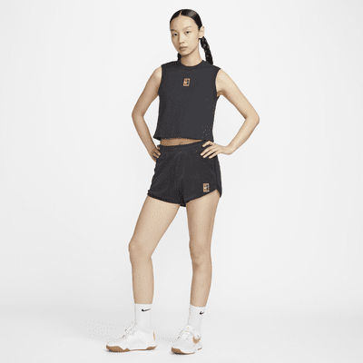 NikeCourt Heritage Women's Mid-Rise French Terry Tennis Shorts