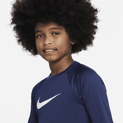 Camiseta Hydroguard de manga corta para niño talla grande Nike Dri-FIT